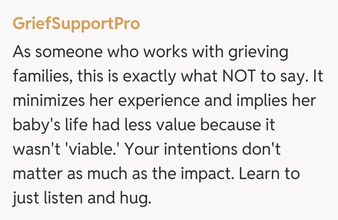 Comentariu de la GriefSupportPro