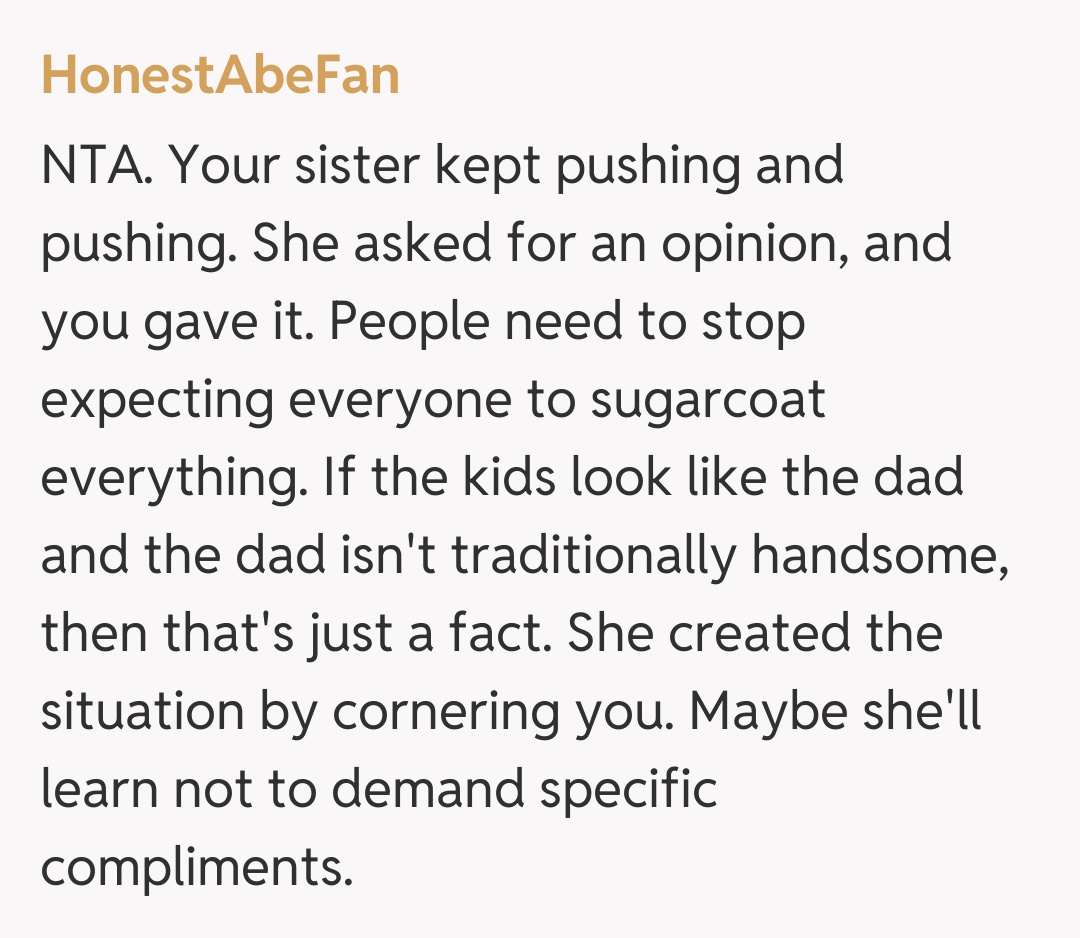 Comentariu de la HonestAbeFan