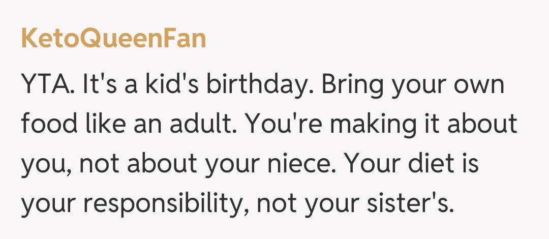 Comentariu de la KetoQueenFan