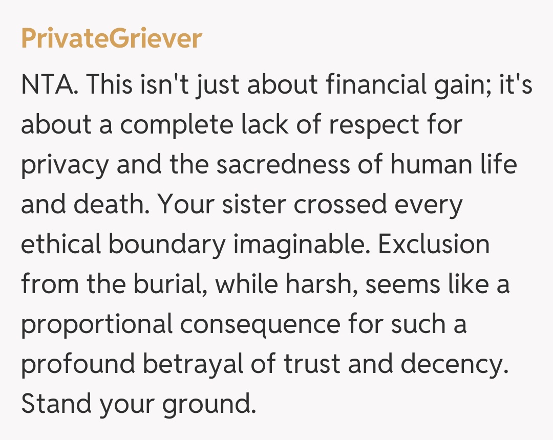 Comentariu de la PrivateGriever