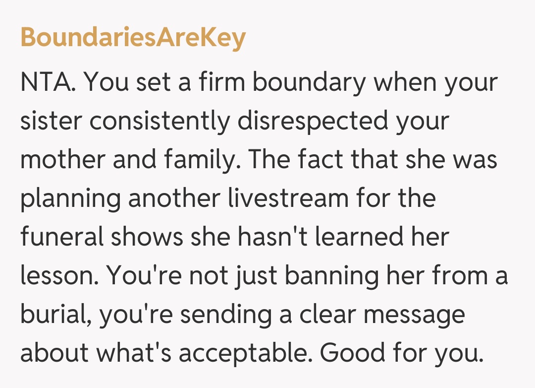 Comentariu de la BoundariesAreKey