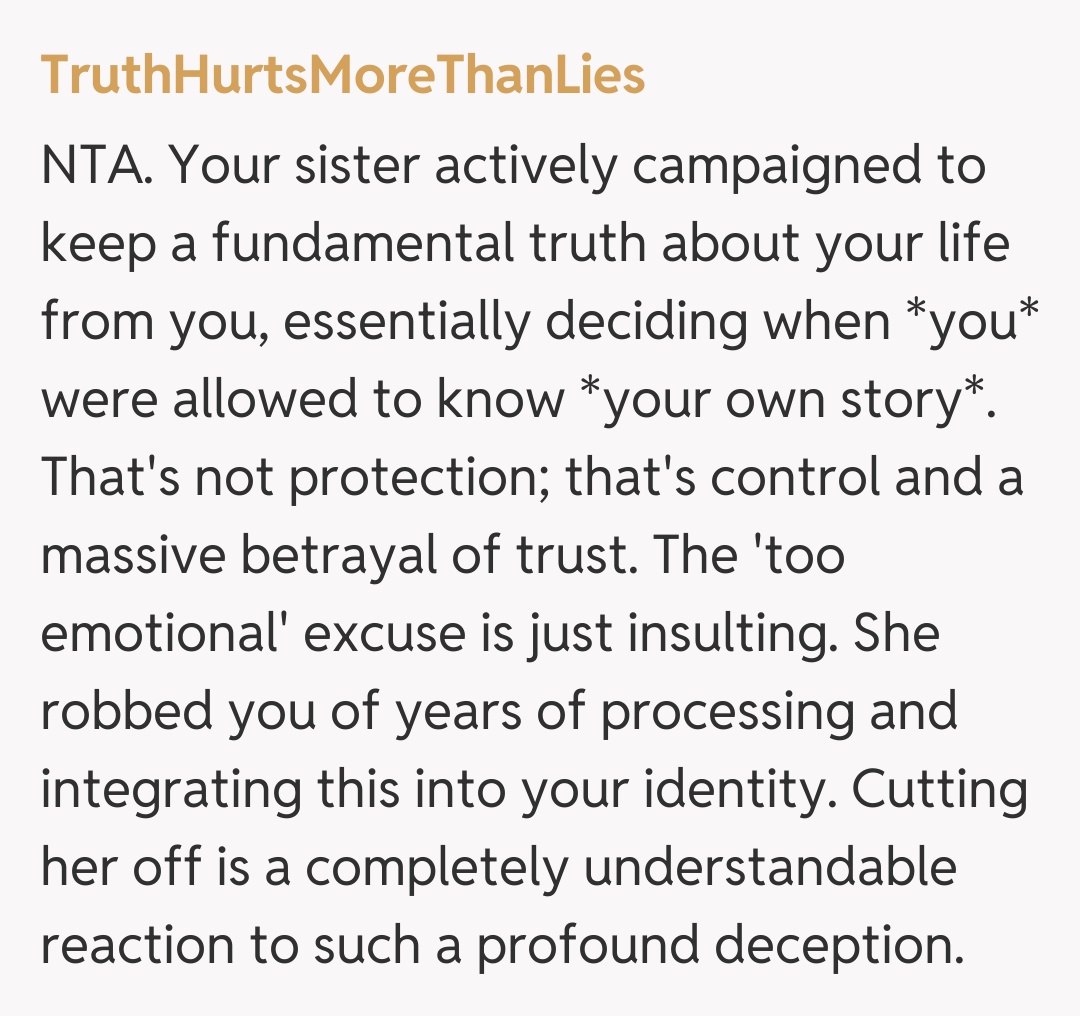 Comentariu de la TruthHurtsMoreThanLies