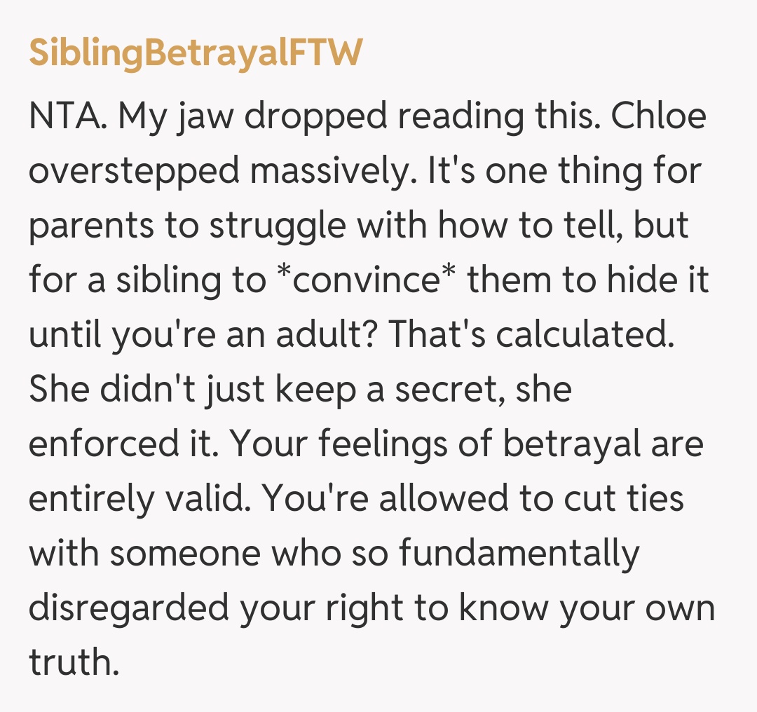 Comentariu de la SiblingBetrayalFTW