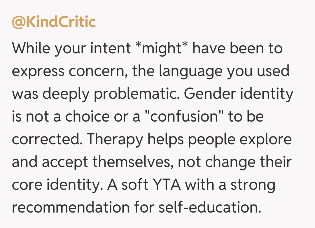 Comentariu de la @KindCritic