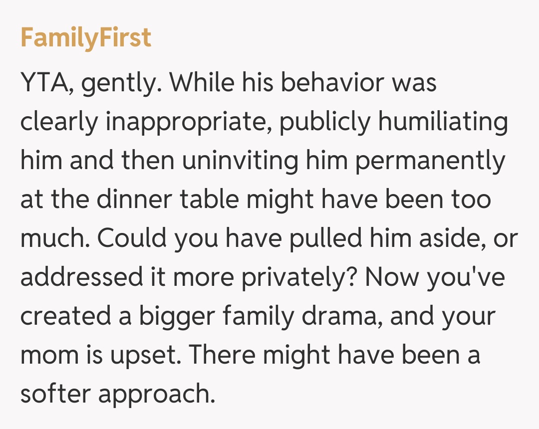 Comentariu de la FamilyFirst
