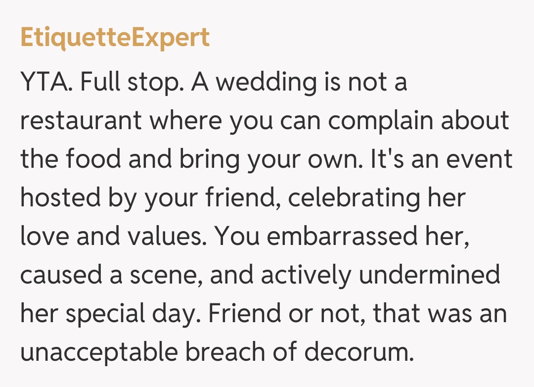 Comentariu de la EtiquetteExpert