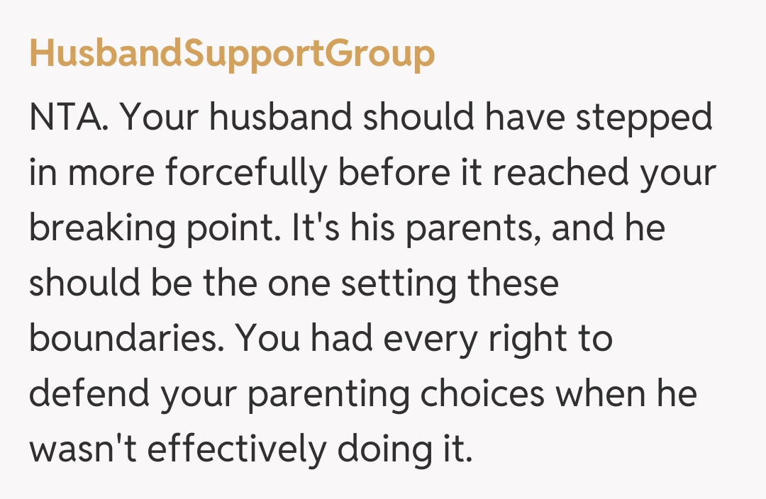 Comentariu de la HusbandSupportGroup