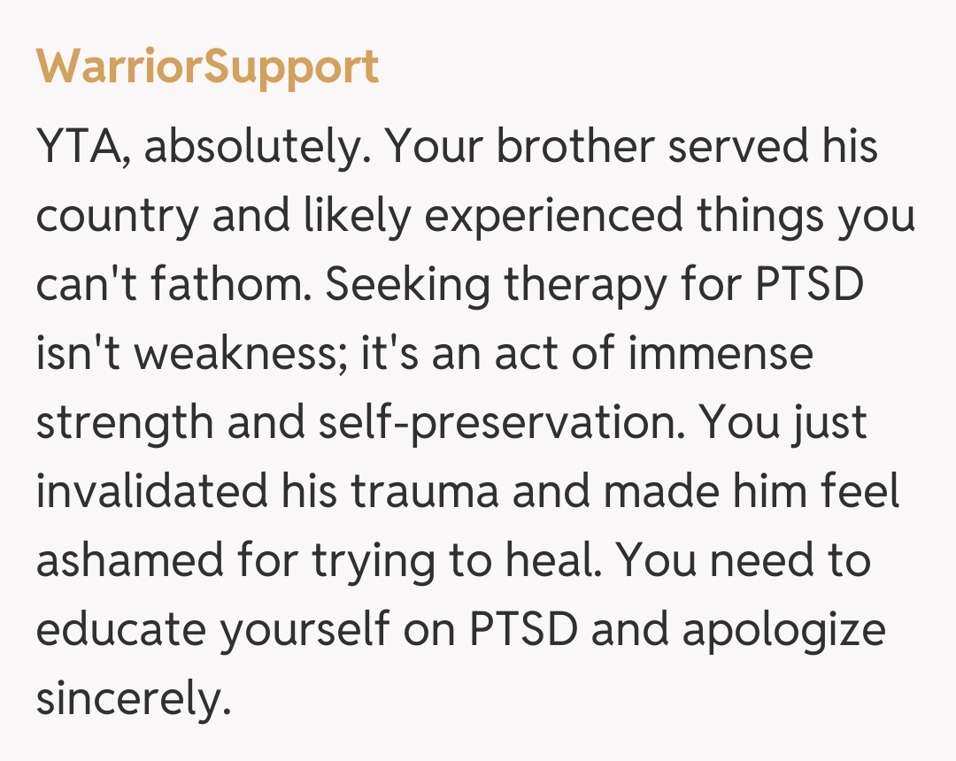 Comentariu de la WarriorSupport