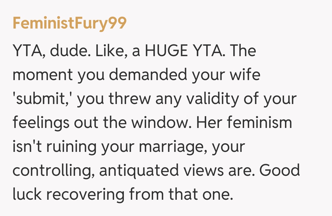 Comentariu de la FeministFury99