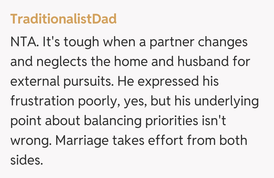 Comentariu de la TraditionalistDad