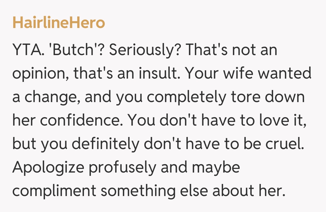 Comentariu de la HairlineHero