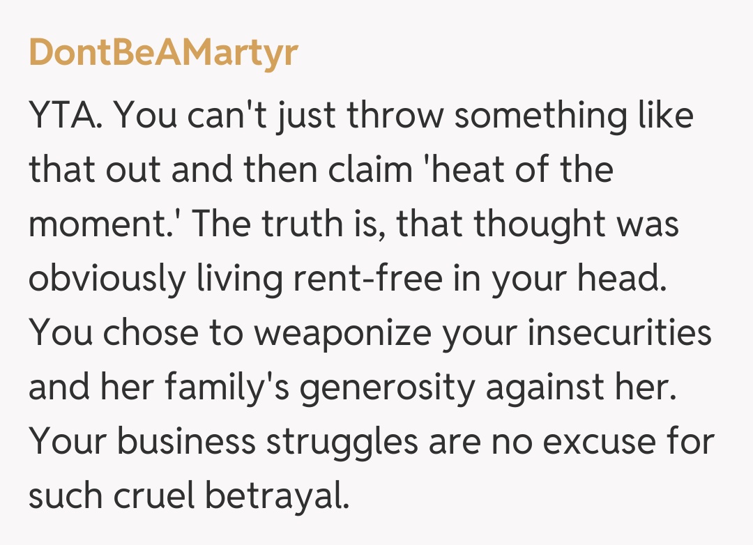 Comentariu de la DontBeAMartyr