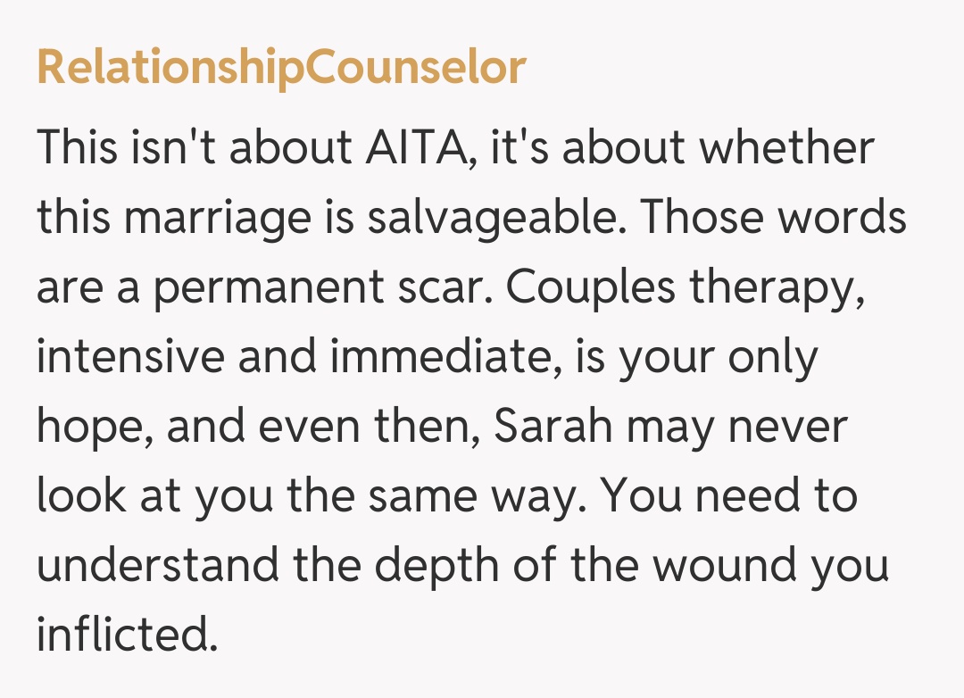 Comentariu de la RelationshipCounselor