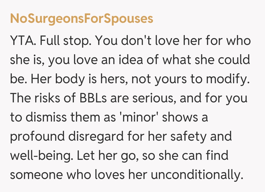 Comentariu de la NoSurgeonsForSpouses