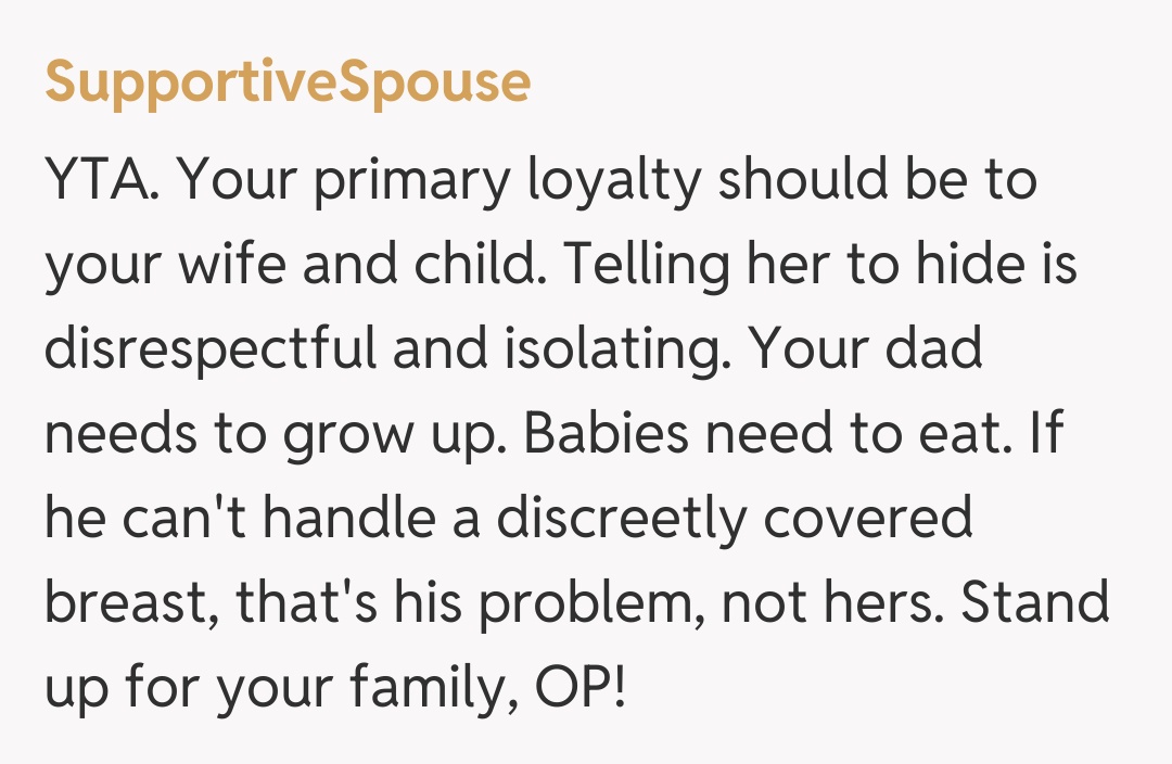 Comentariu de la SupportiveSpouse