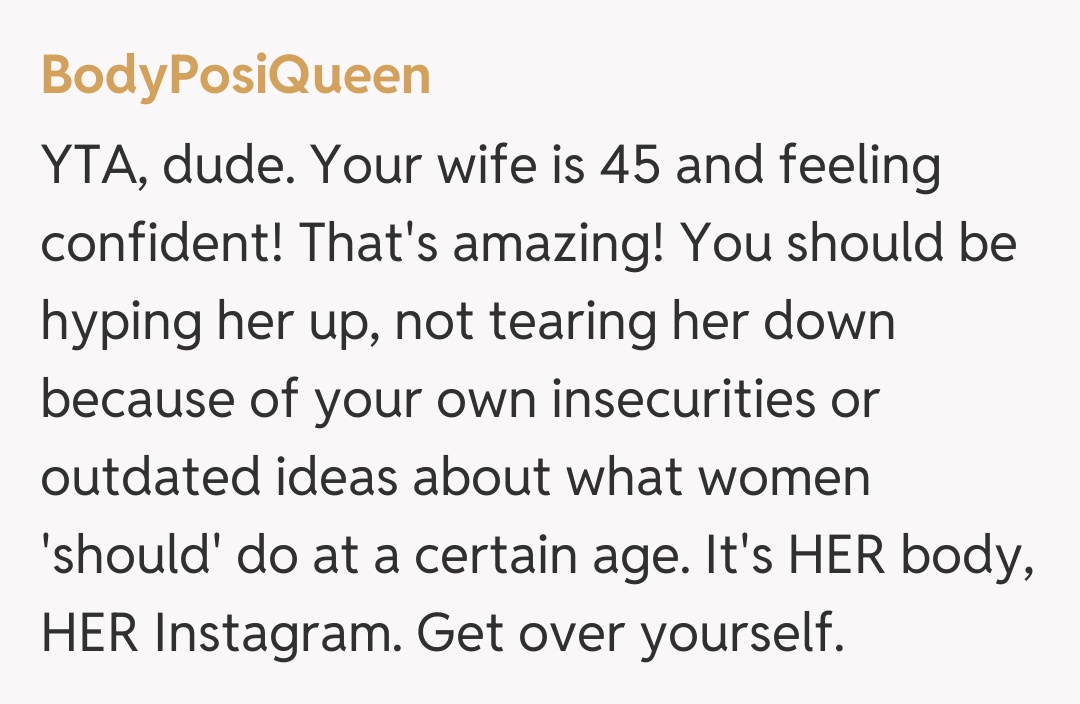 Comentariu de la BodyPosiQueen