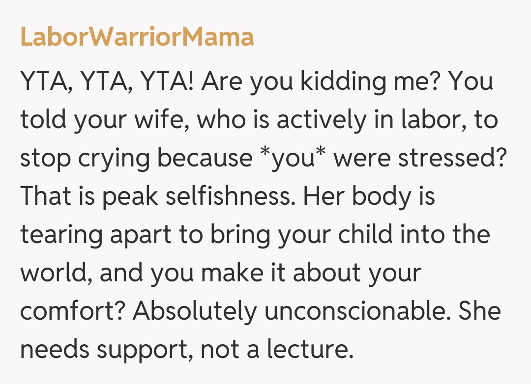 Comentariu de la LaborWarriorMama