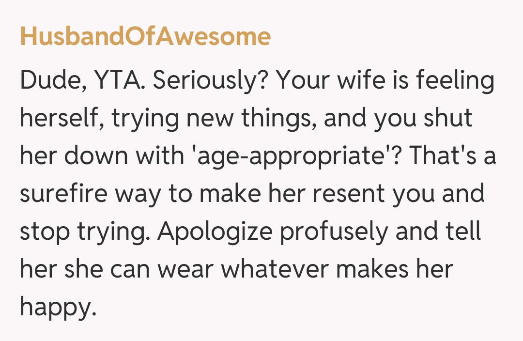 Comentariu de la HusbandOfAwesome