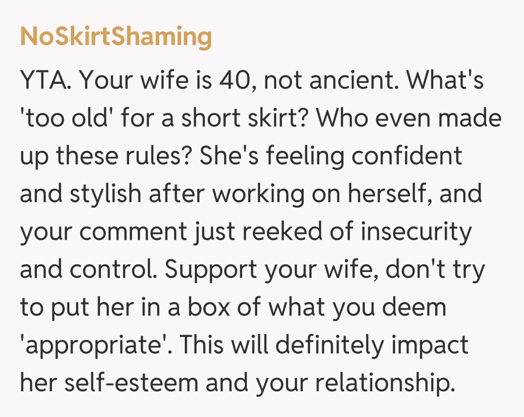 Comentariu de la NoSkirtShaming