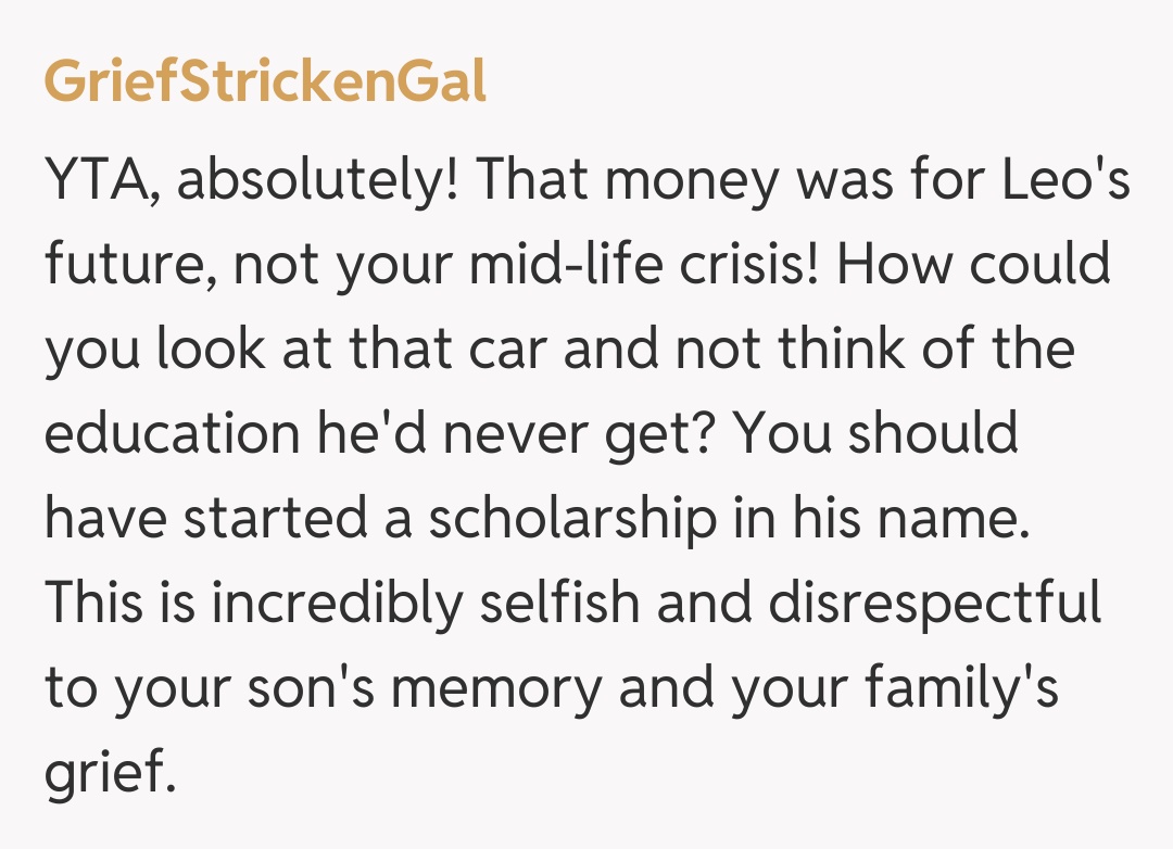 Comentariu de la GriefStrickenGal