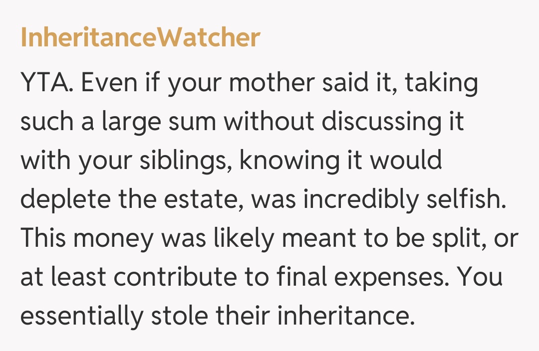 Comentariu de la InheritanceWatcher