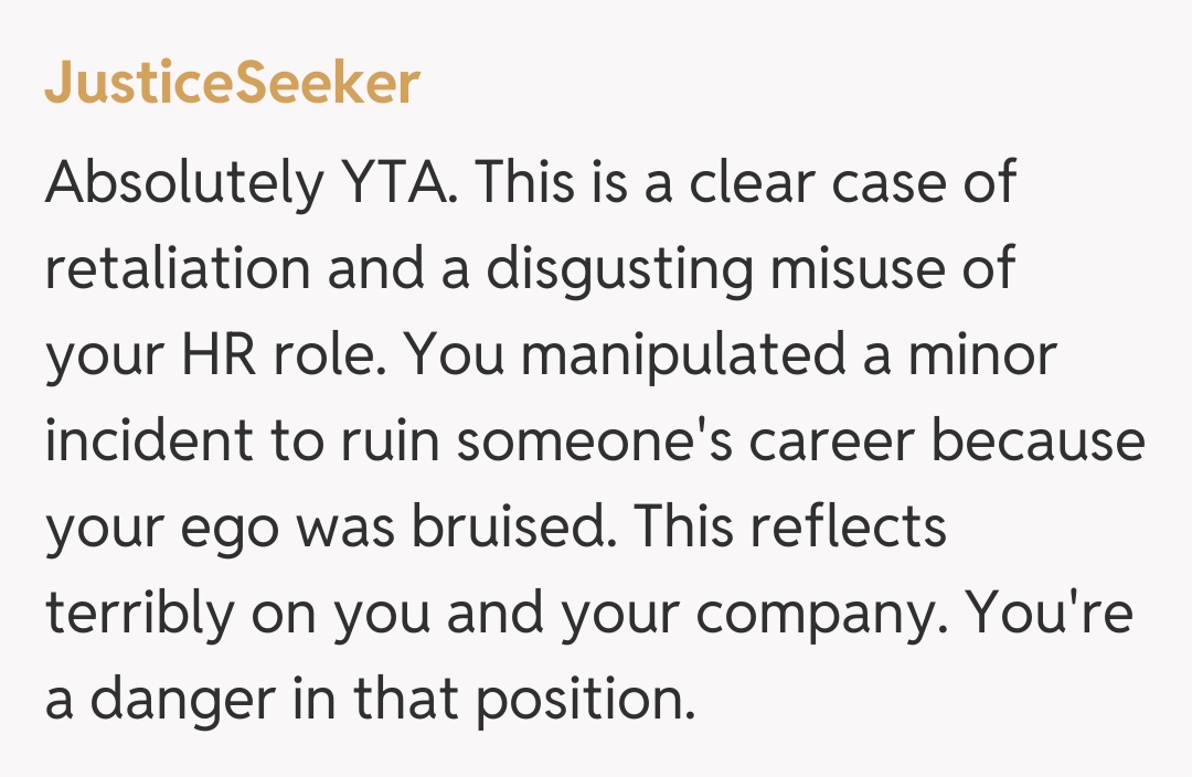 Comentariu de la JusticeSeeker