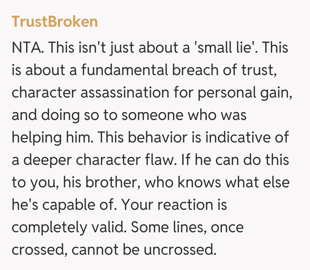 Comentariu de la TrustBroken