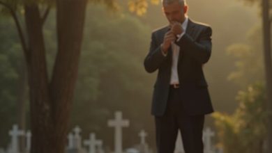 Photo of The Boy Sleeping on Her Headstone Revealed a Secret That Changed His Life Forever