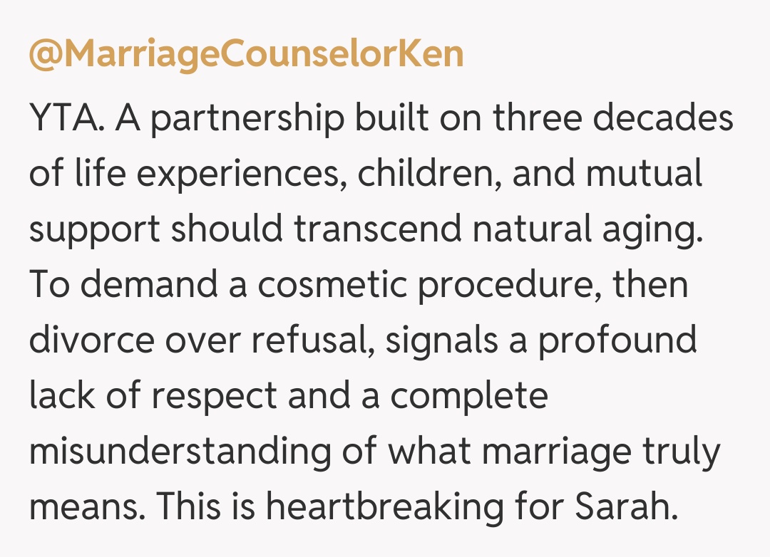 Comentariu de la @MarriageCounselorKen