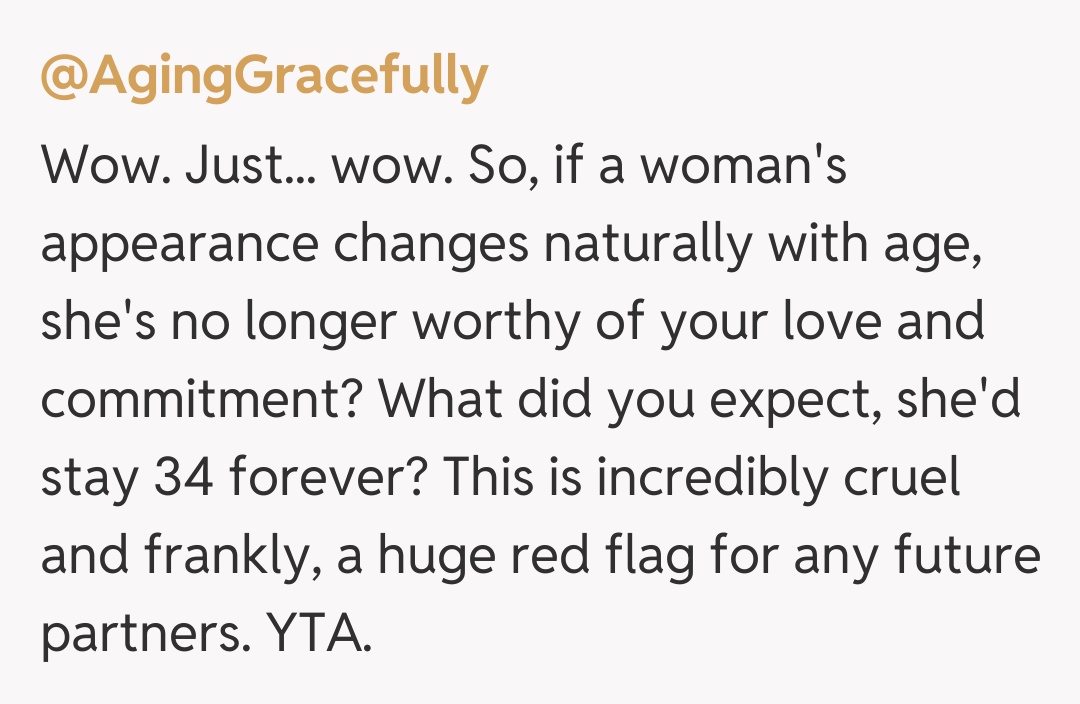 Comentariu de la @AgingGracefully