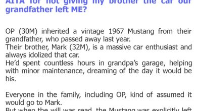 Photo of AITA for not giving my brother the car our grandfather left ME?