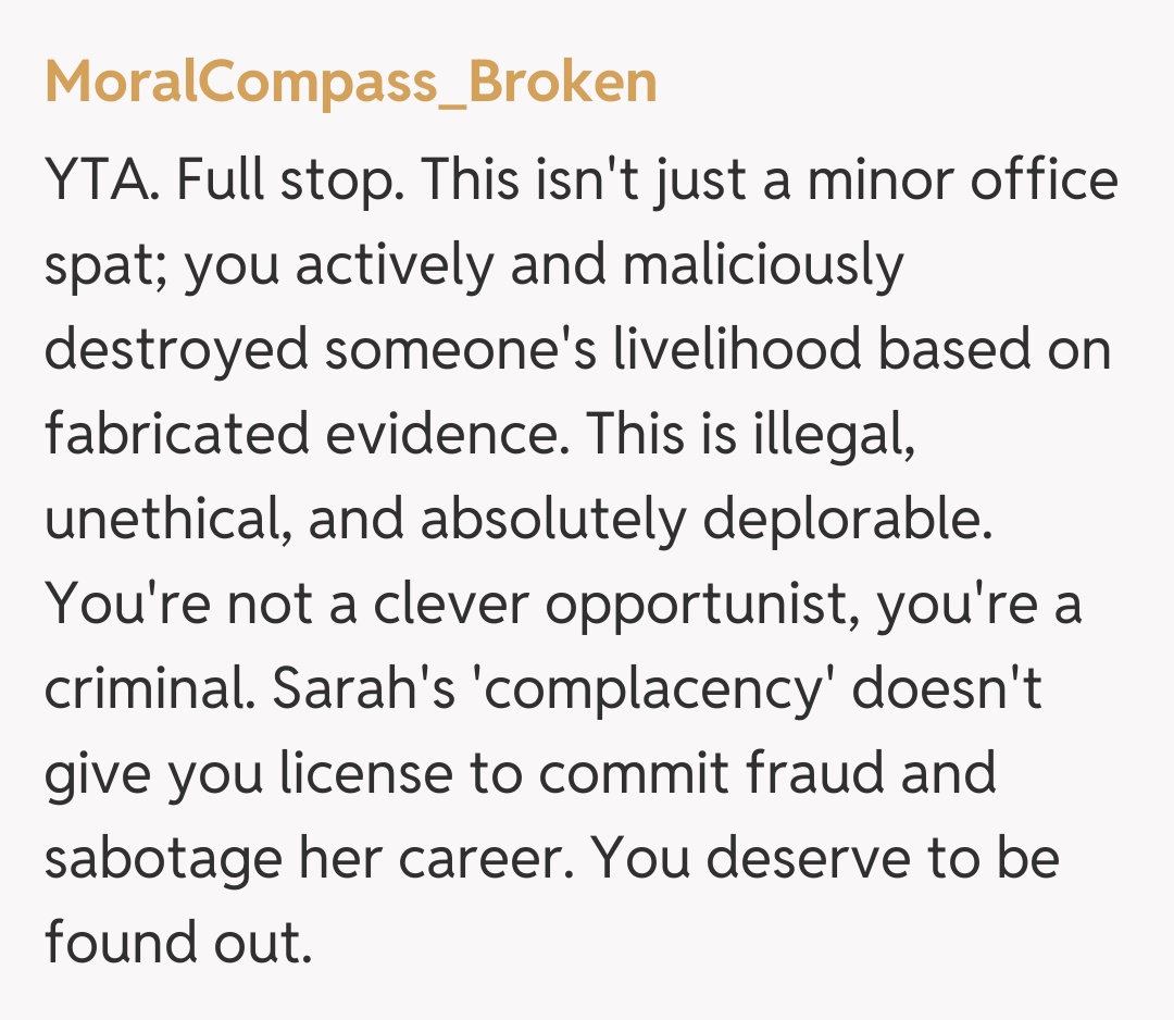 Comentariu de la MoralCompass_Broken