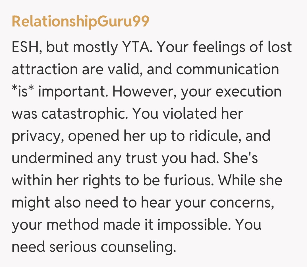 Comentariu de la RelationshipGuru99