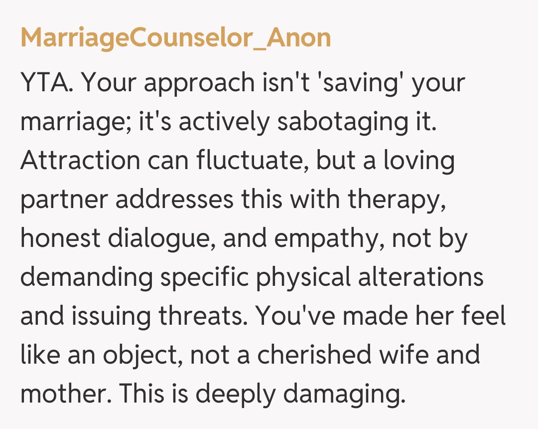 Comentariu de la MarriageCounselor_Anon