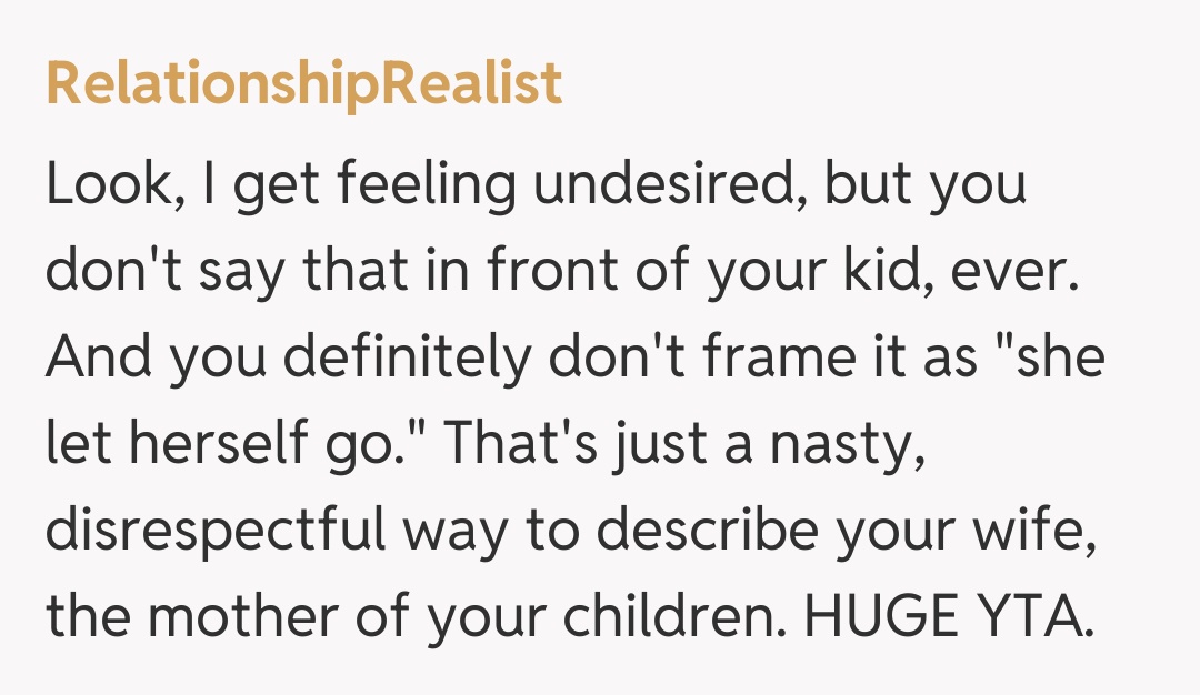 Comentariu de la RelationshipRealist