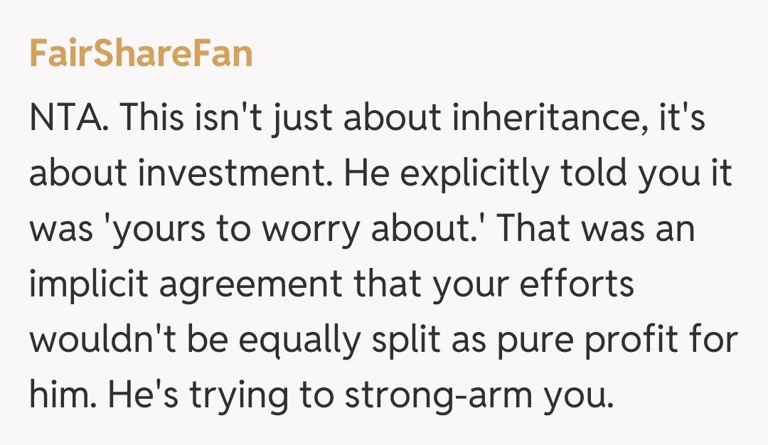 Comentariu de la FairShareFan