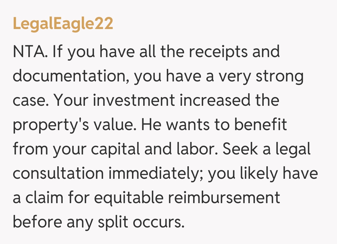 Comentariu de la LegalEagle22