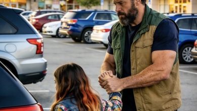 Photo of A Crying Girl, a Biker, and a Parking Lot Confrontation — The Truth Behind That Afternoon Left Everyone in Tears