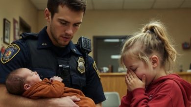 Photo of A Frightened Little Girl Asked Police to Save Her Baby Brother — The Truth Shook the Whole Town