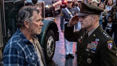 Photo of THE GENERAL SALUTED A TRUCK DRIVER—THEN A 27-YEAR SECRET SHOOK THE ENTIRE STADIUM