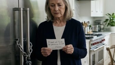 Photo of My Daughter-in-Law Locked My Own Refrigerator… Then My Husband Handed Her One Envelope That Changed Everything