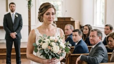 Photo of My Dad Laughed and Told Me to Walk Myself Down the Aisle Because I Was Marrying “a Nobody”—Then the Chapel Doors Opened