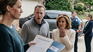 Photo of My Husband Threw Hot Tea at Me and Ordered Me Out of “His” House—The Next Morning, I Showed Him Who Actually Owned It