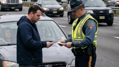 Photo of My Wife Was Pulled Over for Speeding — Then the Officer Ran Her License and Quietly Told Me, “Whatever You Do, Don’t Go Home Tonight.”