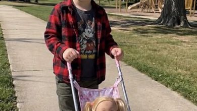 Photo of My Husband Mocked Our 6-Year-Old for Wanting a $2 Pink Stroller—Then My Son Said a Name I’d Never Heard Before
