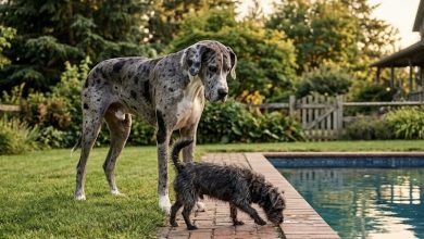 Photo of I Thought My Great Dane Was Bullying the Little Dog—Until I Saw What He Was Really Doing