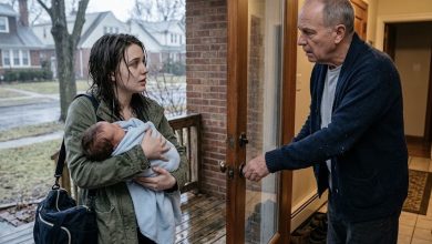 Photo of Eleven Months After My Wife Died, a Young Mother Knocked on My Door Holding a Newborn