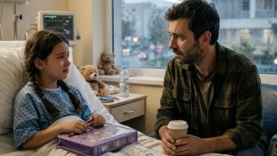 Photo of My Daughter Asked Me to Open the Purple Case Beside Her Hospital Bed — I Wasn’t Ready for What She Had Put Inside