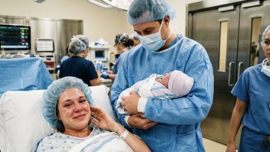 Photo of My Husband Was Holding Our Newborn When a Nurse Asked Him a Question I Never Expected to Hear