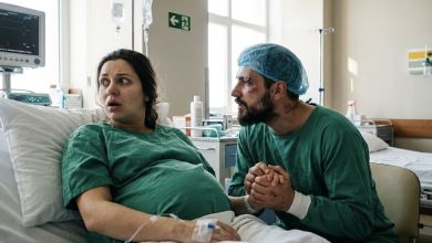 Photo of My Husband Leaned Over My Hospital Bed Before the C-Section and Told Me Our Crash Wasn’t an Accident
